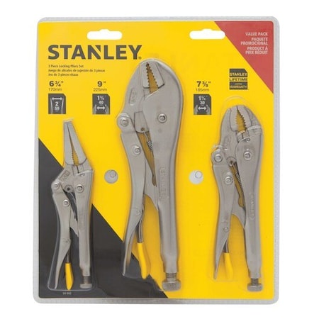 Stanley 3 pc Locking Plier Set 94-960